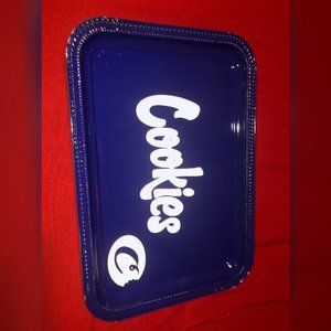 Metal Cookies rolling tray(blue)